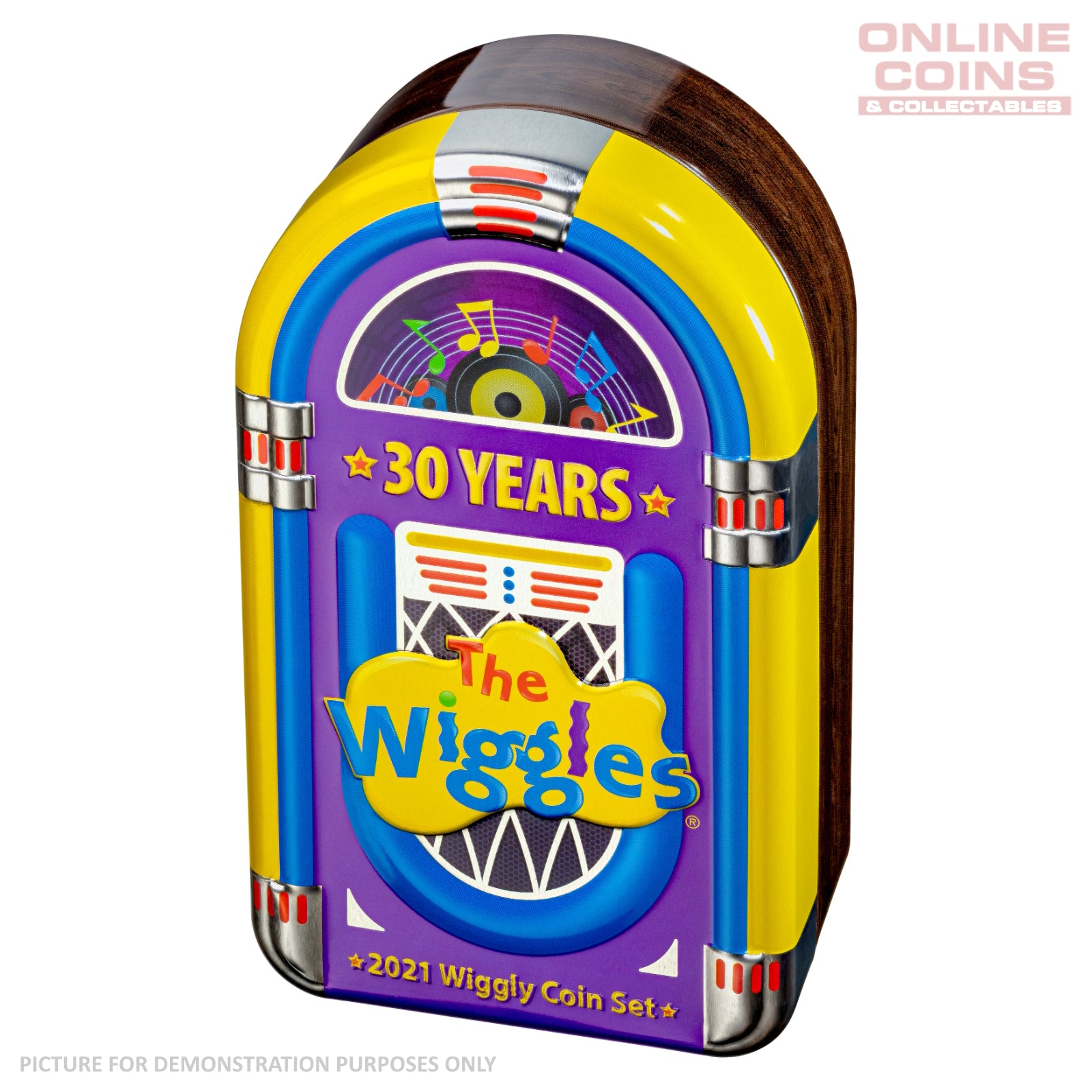 2021 30c AlBr Coloured Uncirculated Two Coin Set - Wiggles 30th Anniversary